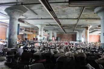 There were more than 2,000 office chairs. And some of them were quite plush too.